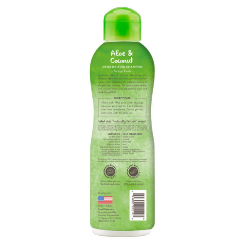 TropiClean Aloe & Coconut Deodorizing Shampoo for Pets, 20oz 2
